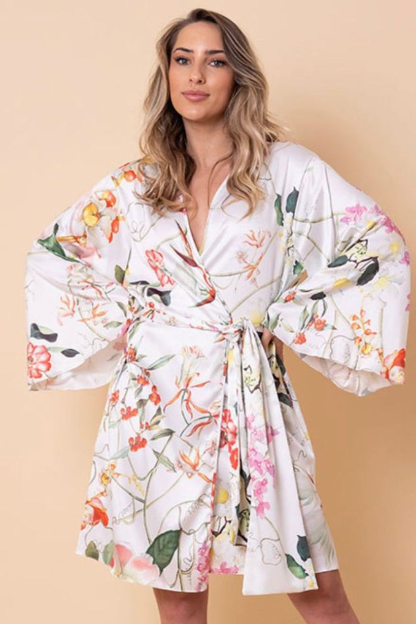 Brazilian floral robe